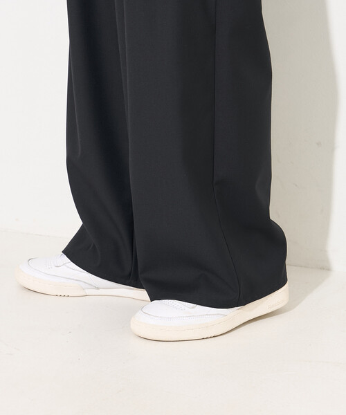 FREAK'S STORE(フリークスストア)の「タック スラックス/ワイドパンツ(スラックス・レディース・ライトグレー/その他1/ブラック・MEDIUM/SMALL/X-SMALL)」の11枚目の写真