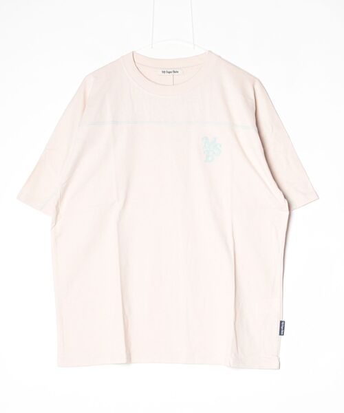 My sugar Babe（マイシュガーベイブ）の「back print Baseball Tee（Tシャツ/カットソー・メンズ・ホワイト/レッド/サンドベージュ/ネイビー・L/M/XL）」の3枚目の写真