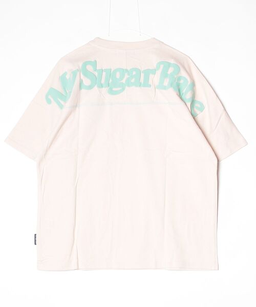 My sugar Babe（マイシュガーベイブ）の「back print Baseball Tee（Tシャツ/カットソー・メンズ・ホワイト/レッド/サンドベージュ/ネイビー・L/M/XL）」の5枚目の写真