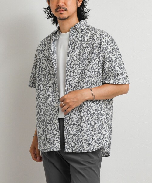 NOLLEY’S(ノーリーズ)の「総柄プリント ボタンダウン半袖シャツ リラックスシルエット 26SS(シャツ/ブラウス・メンズ・オレンジ系その他/ホワイト系その他/グリーン系その他・S/XL/L/M)」の6枚目の写真