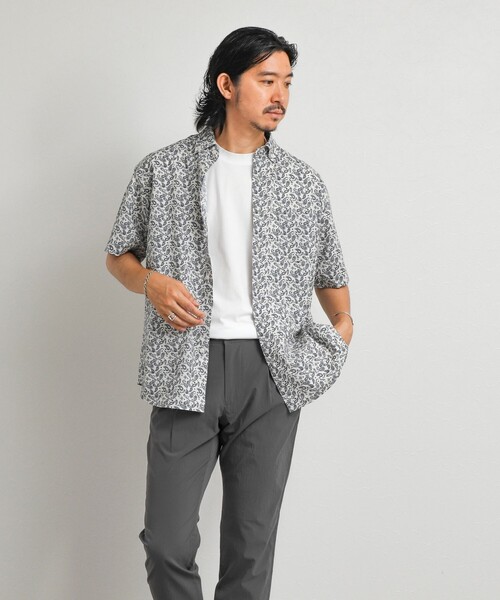 NOLLEY’S(ノーリーズ)の「総柄プリント ボタンダウン半袖シャツ リラックスシルエット 26SS(シャツ/ブラウス・メンズ・オレンジ系その他/ホワイト系その他/グリーン系その他・S/XL/L/M)」の10枚目の写真