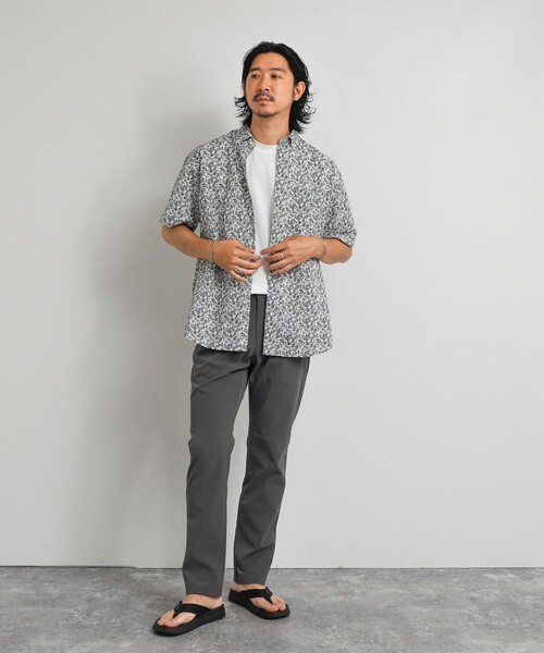 NOLLEY’S(ノーリーズ)の「総柄プリント ボタンダウン半袖シャツ リラックスシルエット 26SS(シャツ/ブラウス・メンズ・オレンジ系その他/ホワイト系その他/グリーン系その他・S/XL/L/M)」の13枚目の写真