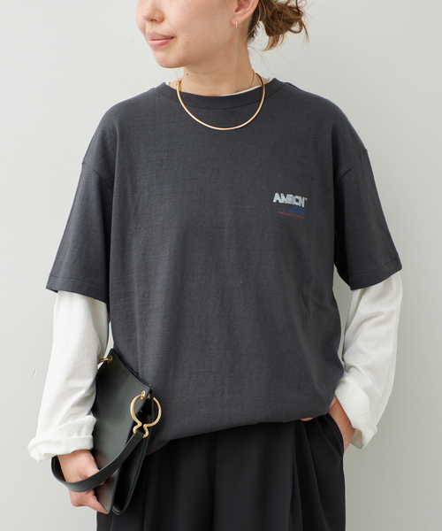AMERICANA（アメリカーナ）の「【AMERICANA/アメリカーナ】AMRCN TEE（Tシャツ/カットソー・レディース・ブラック系その他・FREE）」の2枚目の写真
