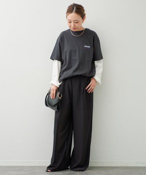 AMERICANA（アメリカーナ）の「【AMERICANA/アメリカーナ】AMRCN TEE（Tシャツ/カットソー・レディース・ブラック系その他・FREE）」の6枚目の写真