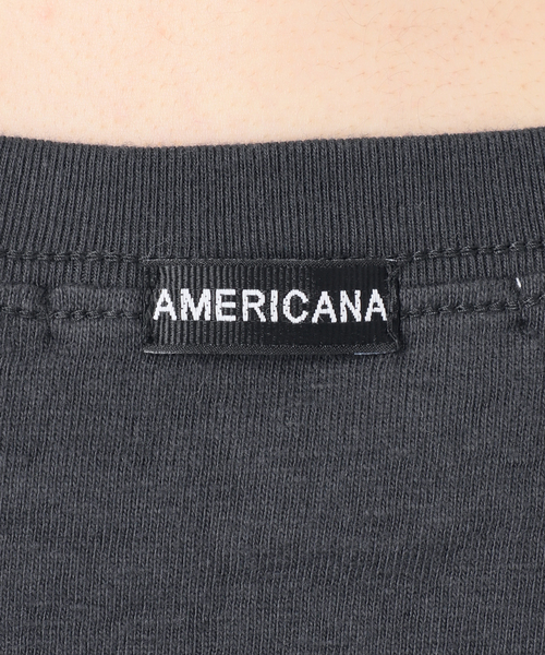 AMERICANA（アメリカーナ）の「【AMERICANA/アメリカーナ】AMRCN TEE（Tシャツ/カットソー・レディース・ブラック系その他・FREE）」の15枚目の写真