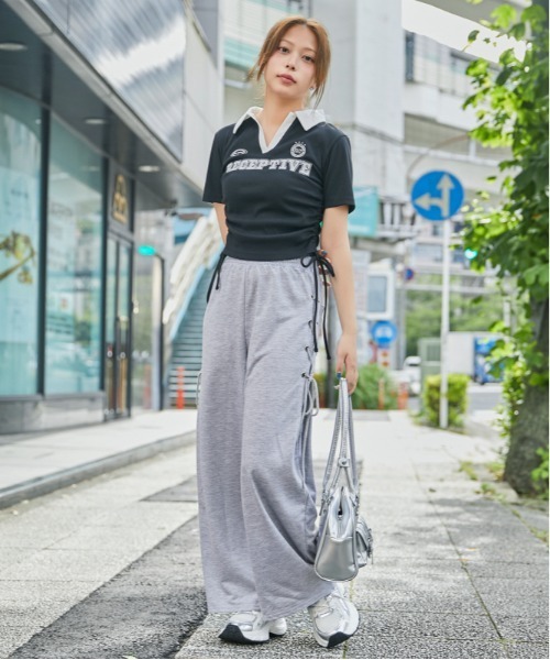 GORGE(ゴージ)の「《サイドレースアップ》裏毛ワイドパンツ/カジュアル×ストリート/春夏/全2色(その他パンツ・レディース・グレー/ブラック・F)」の18枚目の写真