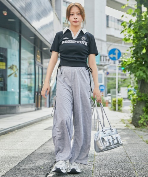 GORGE(ゴージ)の「《サイドレースアップ》裏毛ワイドパンツ/カジュアル×ストリート/春夏/全2色(その他パンツ・レディース・グレー/ブラック・F)」の19枚目の写真
