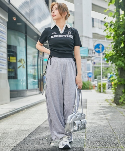 GORGE(ゴージ)の「《サイドレースアップ》裏毛ワイドパンツ/カジュアル×ストリート/春夏/全2色(その他パンツ・レディース・グレー/ブラック・F)」の20枚目の写真