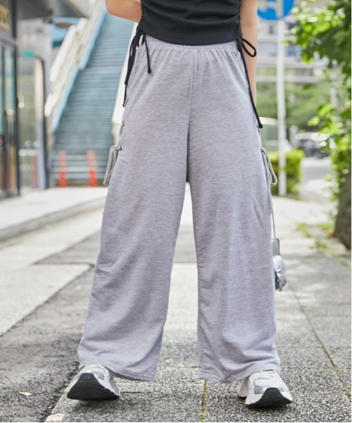 GORGE(ゴージ)の「《サイドレースアップ》裏毛ワイドパンツ/カジュアル×ストリート/春夏/全2色(その他パンツ・レディース・グレー/ブラック・F)」の9枚目の写真