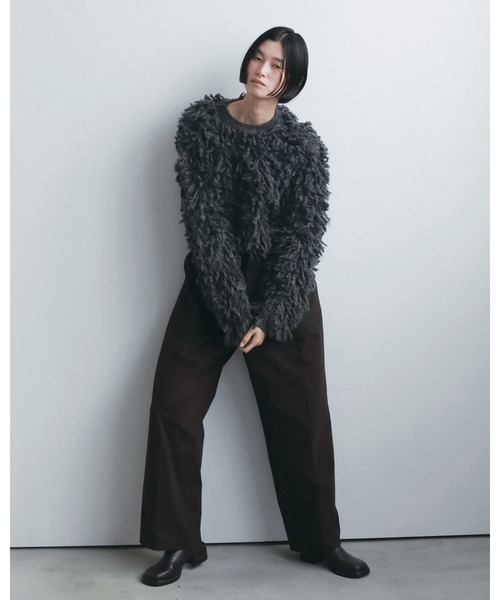 anuke(アンヌーク)の「Square Heel Slip-on(スリッポン・レディース・ブラウン/ブラック・38inch/37inch/36inch)」の6枚目の写真