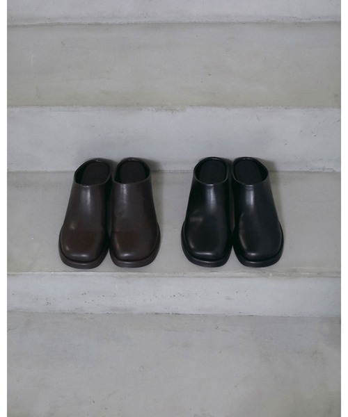 anuke(アンヌーク)の「Square Heel Slip-on(スリッポン・レディース・ブラウン/ブラック・38inch/37inch/36inch)」の7枚目の写真