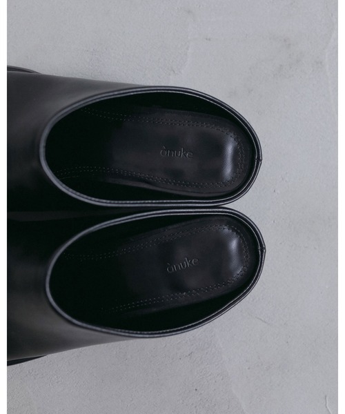 anuke(アンヌーク)の「Square Heel Slip-on(スリッポン・レディース・ブラウン/ブラック・38inch/37inch/36inch)」の8枚目の写真