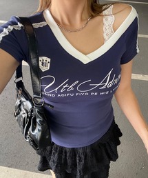 ワンショルダーゲームチビTシャツ