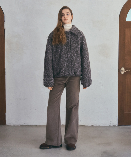 OURNOSTALGIA(アワー ノスタルジア)の「Twin Flap Corduroy Pants_Mocha Brown(O25-PT15)(その他パンツ・レディース・モカ・MEDIUM/SMALL)」の4枚目の写真