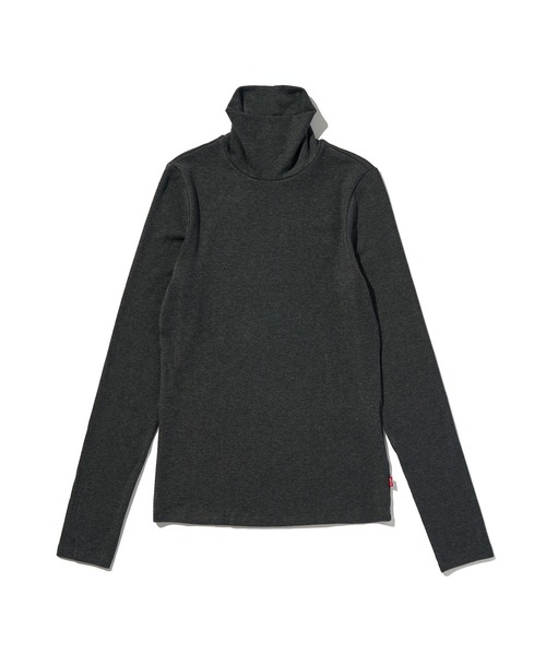 Levi's(リーバイス)の「Levi's/リーバイス シアー レイヤリング タートルネック(Tシャツ/カットソー・レディース・ブラック・XS/S/M)」の4枚目の写真