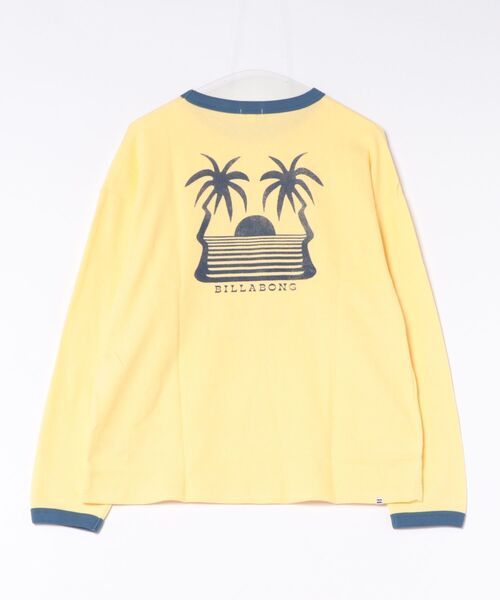 BILLABONG(ビラボン)の「BILLABONG/ビラボン 長袖 Tシャツ ロンT 調温機能 LE SURF LE LOVE LS TEE BG014058(Tシャツ/カットソー・レディース・イエロー/グレー/アイボリー・M)」の4枚目の写真