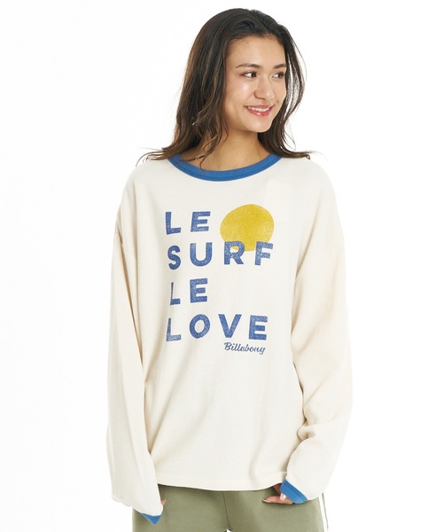 BILLABONG(ビラボン)の「BILLABONG/ビラボン 長袖 Tシャツ ロンT 調温機能 LE SURF LE LOVE LS TEE BG014058(Tシャツ/カットソー・レディース・イエロー/グレー/アイボリー・M)」の17枚目の写真