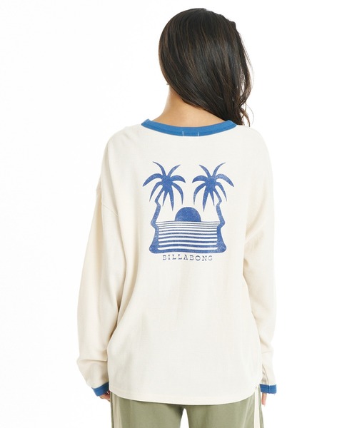 BILLABONG(ビラボン)の「BILLABONG/ビラボン 長袖 Tシャツ ロンT 調温機能 LE SURF LE LOVE LS TEE BG014058(Tシャツ/カットソー・レディース・イエロー/グレー/アイボリー・M)」の16枚目の写真