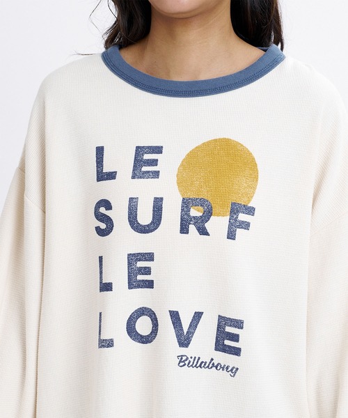 BILLABONG(ビラボン)の「BILLABONG/ビラボン 長袖 Tシャツ ロンT 調温機能 LE SURF LE LOVE LS TEE BG014058(Tシャツ/カットソー・レディース・イエロー/グレー/アイボリー・M)」の15枚目の写真