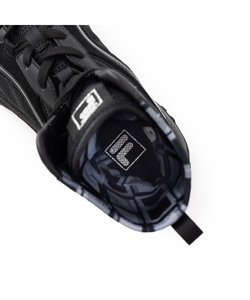 FILA(フィラ)の「FILA ECHAPPE MS HI / フィラエシャッペエムエスハイ(スニーカー・レディース・ブラック×シルバー・25.5cm/26.0cm/23.0cm/23.5cm/24.0cm/24.5cm/25.0cm)」の7枚目の写真