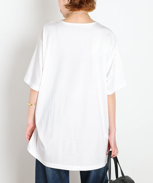 AP STUDIO(エーピーストゥディオ)の「Twist TEE(Tシャツ/カットソー・レディース・ブラック/ホワイト・FREE)」の7枚目の写真