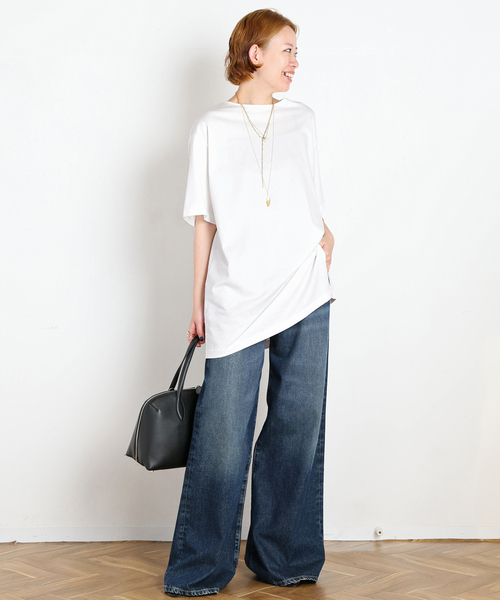 AP STUDIO(エーピーストゥディオ)の「Twist TEE(Tシャツ/カットソー・レディース・ブラック/ホワイト・FREE)」の8枚目の写真