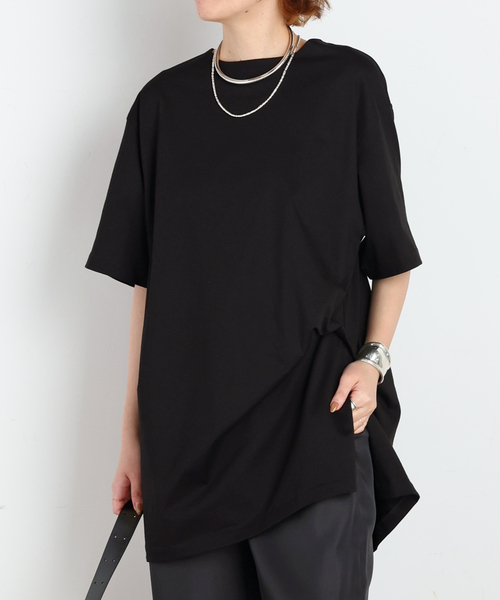 AP STUDIO(エーピーストゥディオ)の「Twist TEE(Tシャツ/カットソー・レディース・ブラック/ホワイト・FREE)」の11枚目の写真