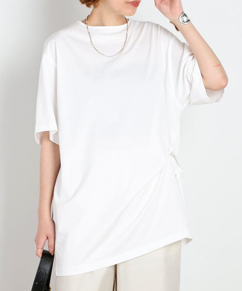 AP STUDIO(エーピーストゥディオ)の「Twist TEE(Tシャツ/カットソー・レディース・ブラック/ホワイト・FREE)」の17枚目の写真