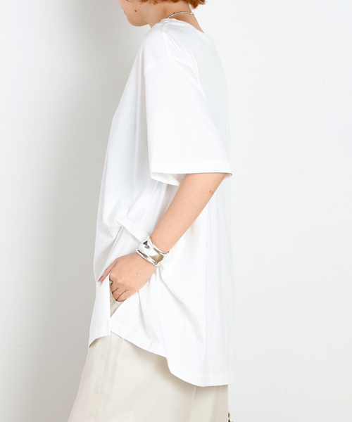 AP STUDIO(エーピーストゥディオ)の「Twist TEE(Tシャツ/カットソー・レディース・ブラック/ホワイト・FREE)」の18枚目の写真