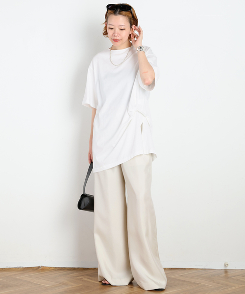 AP STUDIO(エーピーストゥディオ)の「Twist TEE(Tシャツ/カットソー・レディース・ブラック/ホワイト・FREE)」の20枚目の写真