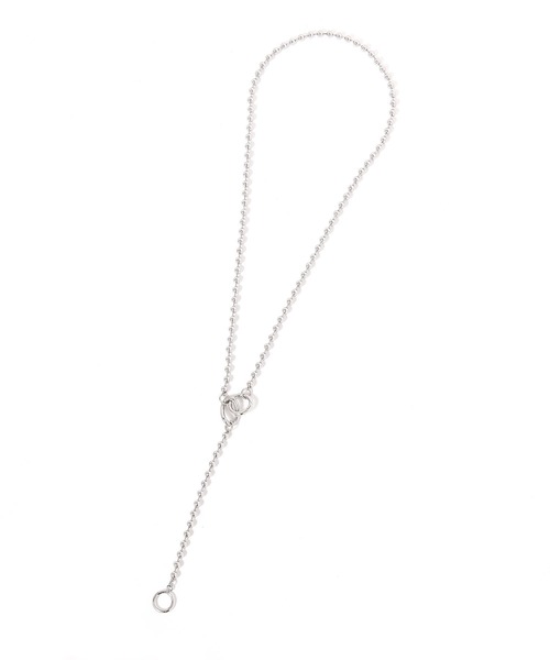 LEPSIM(レプシィム)の「ステンレスカラビナY字ネックレス 1023638(ネックレス・レディース・シルバー系その他・ONE SIZE)」の4枚目の写真