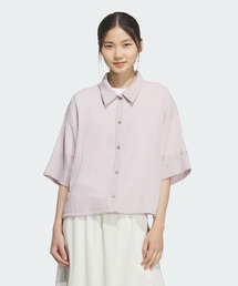 ソフトリュクス シアー ルーズフィット 襟付き 半袖シャツ / アディダス adidas