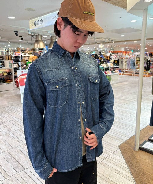 GREEN BOWL(グリーンボウル)の「グリーンボウル 【GREEN BOWL】Denim Western Shirts(シャツ/ブラウス・メンズ・インディゴブルー・L/M)」の3枚目の写真