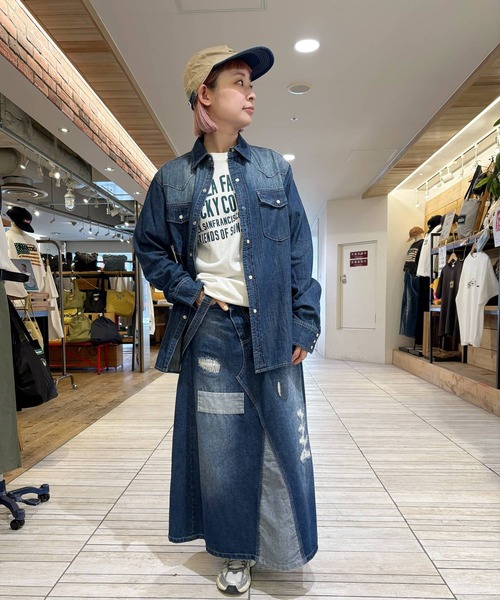 GREEN BOWL(グリーンボウル)の「グリーンボウル 【GREEN BOWL】Denim Western Shirts(シャツ/ブラウス・メンズ・インディゴブルー・L/M)」の8枚目の写真