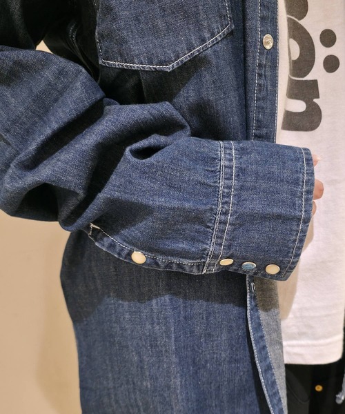 GREEN BOWL(グリーンボウル)の「グリーンボウル 【GREEN BOWL】Denim Western Shirts(シャツ/ブラウス・メンズ・インディゴブルー・L/M)」の9枚目の写真