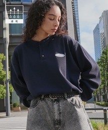 ddp（ディーディーピー）の「ddp ディーディーピー 別注 サークルロゴ刺繍 サーマル ヘンリーネック長袖Tシャツ（Tシャツ/カットソー）」