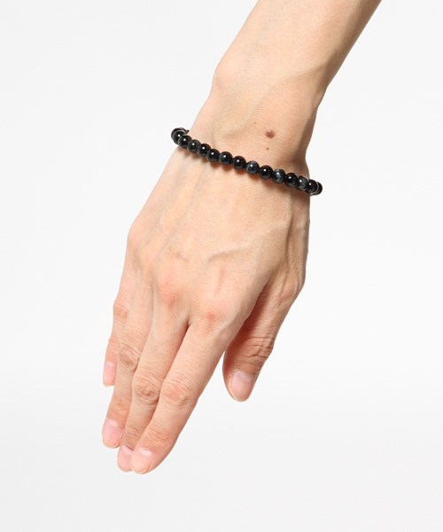 岩座 IWAKURA（イワクラ）の「【岩座】ブルータイガーアイブレスレット/腕輪数珠 6mm玉天然石 3A（ブレスレット・レディース・ダークブルー・FREE）」の3枚目の写真