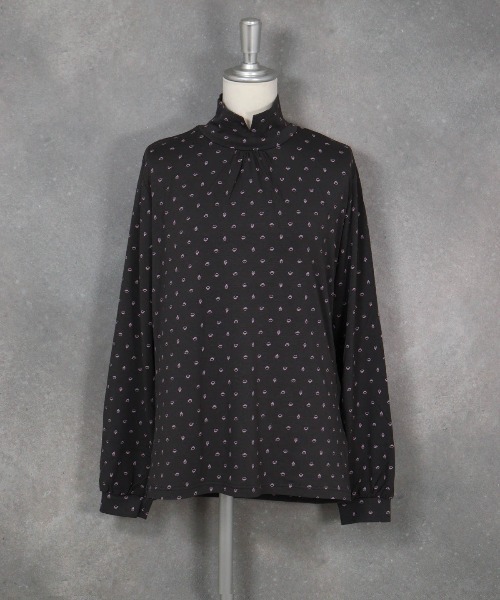 STUDIO PICONE(スタジオピッコーネ)の「ピコドット柄冷感ハイネックプルオーバー(Tシャツ/カットソー・レディース・ピンク/グレー/ベージュ・M/L/LL)」の14枚目の写真