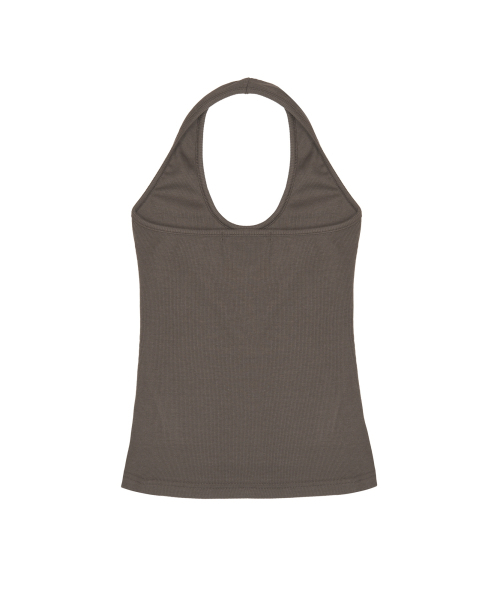 NICK&NICOLE(ニックアンドニコール)の「ESSENTIAL HALTER TOP_BROWN(Tシャツ/カットソー・レディース・その他・FREE)」の2枚目の写真