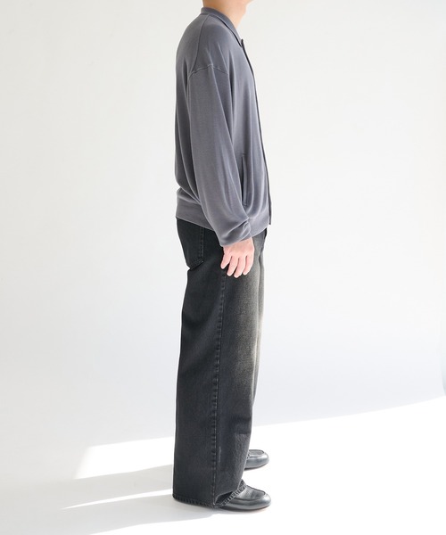 STUDIOUS(ステュディオス)の「【STUDIOUS】Silky Knit Shirts(ニット/セーター・メンズ・ホワイト/グレー/サックスブルー・2/1)」の16枚目の写真