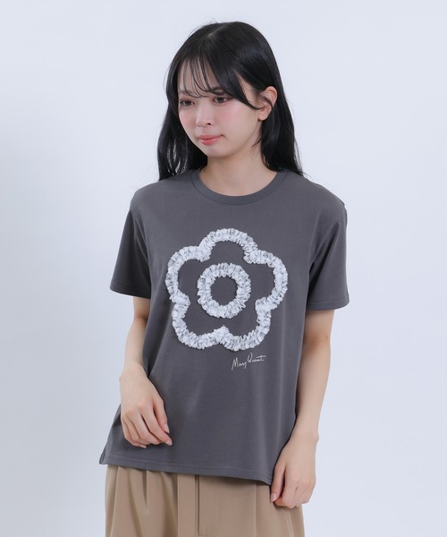レースフリルデイジー Tシャツ（Tシャツ/カットソー）｜MARY QUANT