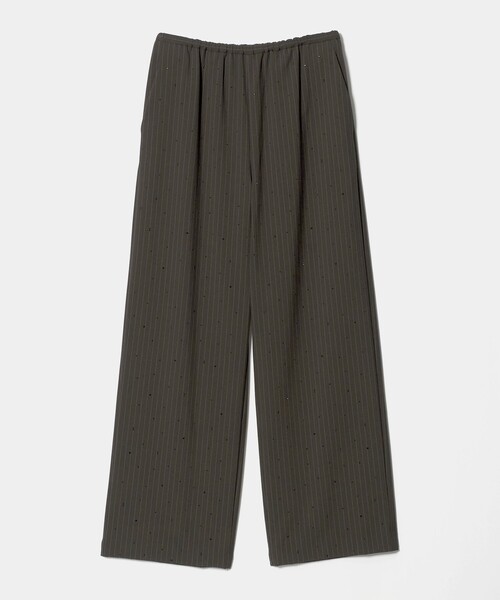 BEAUTY&YOUTH UNITED ARROWS(ビューティーアンドユースユナイテッドアローズ)の「ラインストーン イージーパンツ ウォッシャブル(その他パンツ・レディース・ダークブラウン/ブラック・M/S)」の1枚目の写真