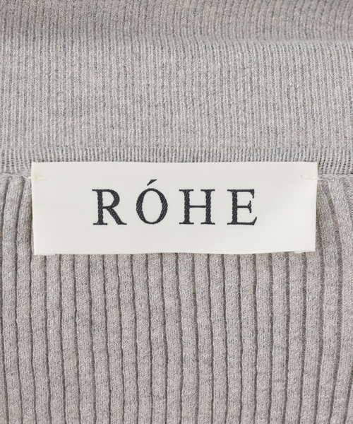 journal standard L'essage(ジャーナルスタンダードレサージュ)の「ROHE/ローエ Elongated rib cardigan カーディガン(ニット/セーター・レディース・ライトグレー・36)」の6枚目の写真