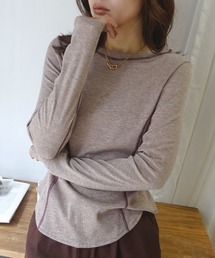 CORNERS | メランジリブバイカラートップス(Tシャツ/カットソー)