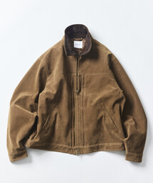LEATHERETTE TRACKER JACKET/レザレット トラッカージャケット