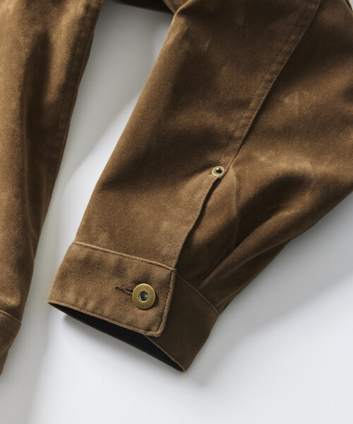 FREAK'S STORE(フリークスストア)の「LEATHERETTE TRACKER JACKET/レザレット トラッカージャケット(ブルゾン・メンズ・ブラック/ダークブラウン/ベージュ/ブラウン・LARGE/MEDIUM)」の12枚目の写真