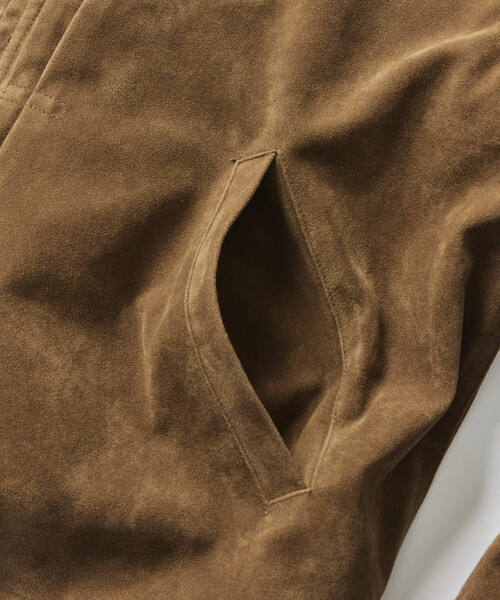 FREAK'S STORE(フリークスストア)の「LEATHERETTE TRACKER JACKET/レザレット トラッカージャケット(ブルゾン・メンズ・ブラック/ダークブラウン/ベージュ/ブラウン・LARGE/MEDIUM)」の14枚目の写真