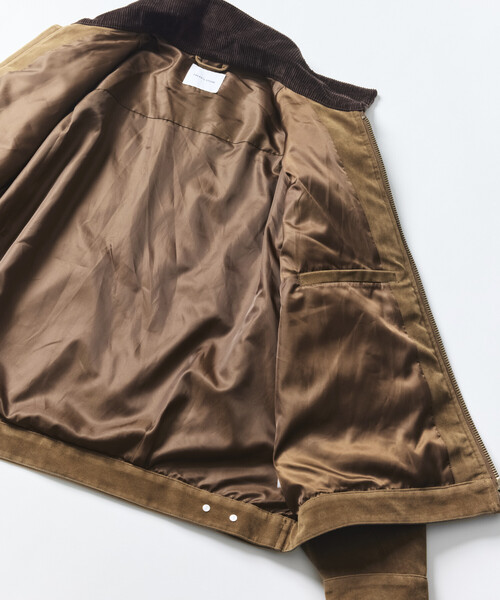 FREAK'S STORE(フリークスストア)の「LEATHERETTE TRACKER JACKET/レザレット トラッカージャケット(ブルゾン・メンズ・ブラック/ダークブラウン/ベージュ/ブラウン・LARGE/MEDIUM)」の17枚目の写真