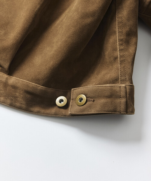 FREAK'S STORE(フリークスストア)の「LEATHERETTE TRACKER JACKET/レザレット トラッカージャケット(ブルゾン・メンズ・ブラック/ダークブラウン/ベージュ/ブラウン・LARGE/MEDIUM)」の21枚目の写真