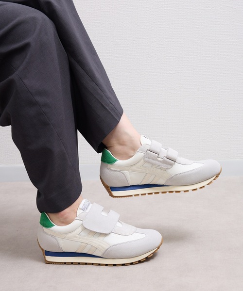 PANTHER(パンサー)の「OKMT : PANTHER JOGGING MAGIC パンサー ジョギングマジック MADE IN JAPAN ベルトクロスニーカー(スニーカー・レディース・ブラック/ホワイト×グリーン・24.5/23/25)」の12枚目の写真
